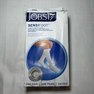 JOBST® Sensifoot Diabetic Compression Socks Knee High 8-15 mmHg White Size Large